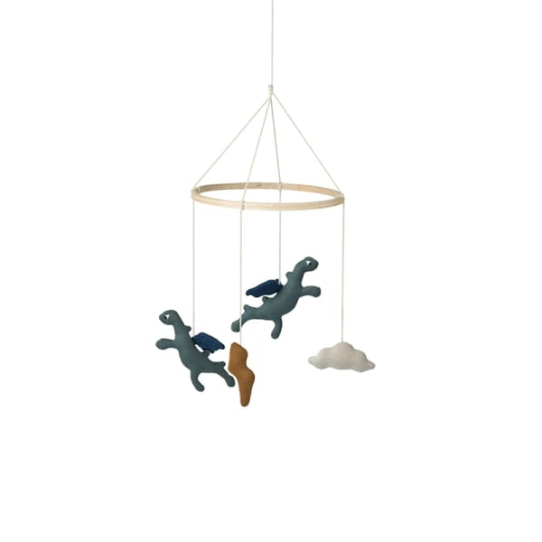 scandiborn Liewood Melissa Baby Mobile - Dragon _ Whale Blue Mix