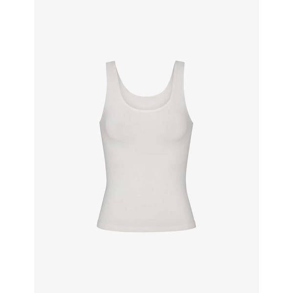 SKIMS Smoothing scoop-neck stretch-woven tank top