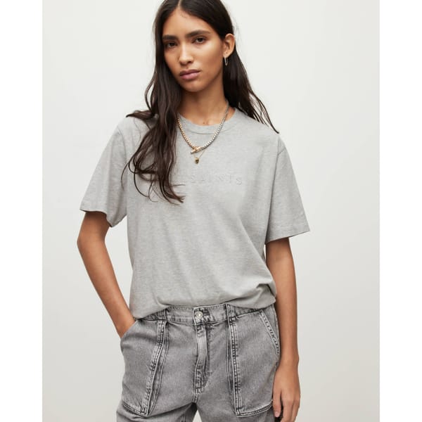 allsaints Pippa Boyfriend Embroidered T-Shirt