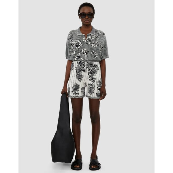 Floral Jacquard Shorts
