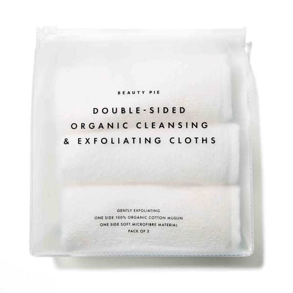 Beauty Pie Double-Sided Organic Cleansing/Exfoliating Cloths best products for glowing skin