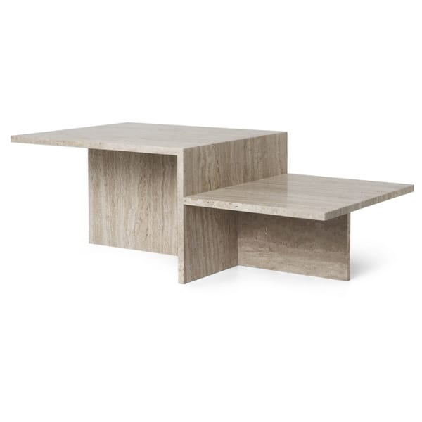 ferm living - travertine coffee tables