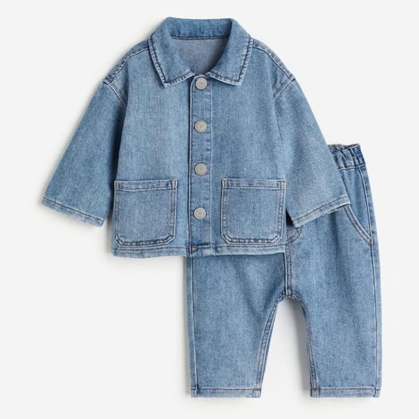 H_M 2-piece denim set