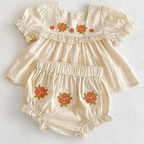 jac wardrobe Toddler Girls Blouse _ Bloomers Set (1)