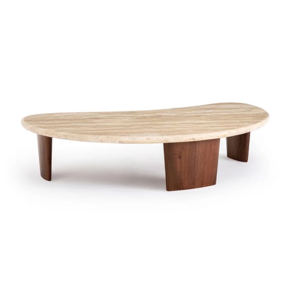 la redoute travertine coffee table