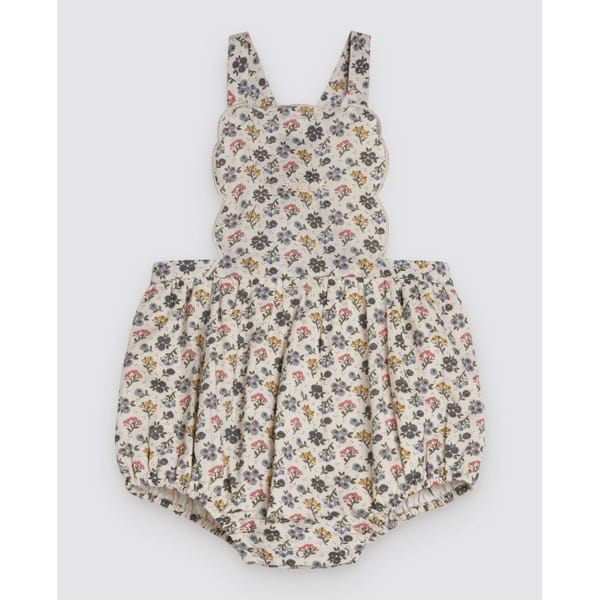 little cotton clothes Dhalia Romper - achillea floral