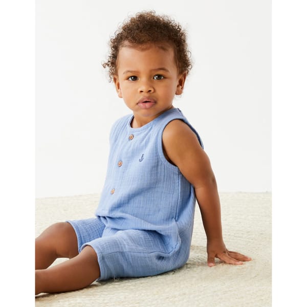 M_S Pure Cotton Romper (0-3 Yrs)