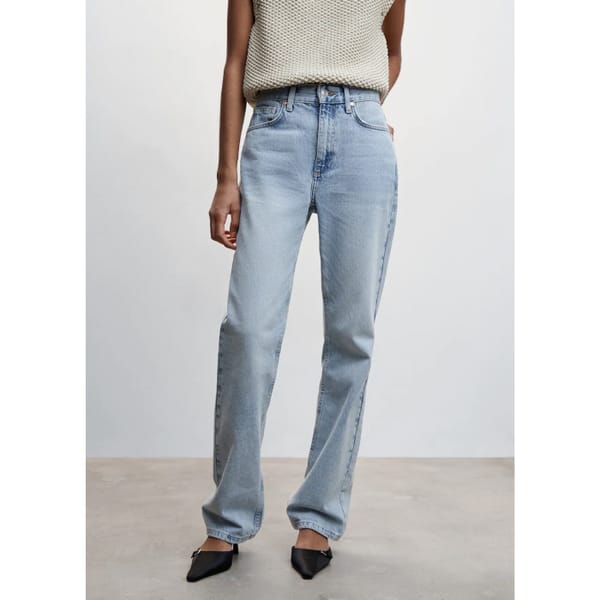 mango Mid-rise straight jeans