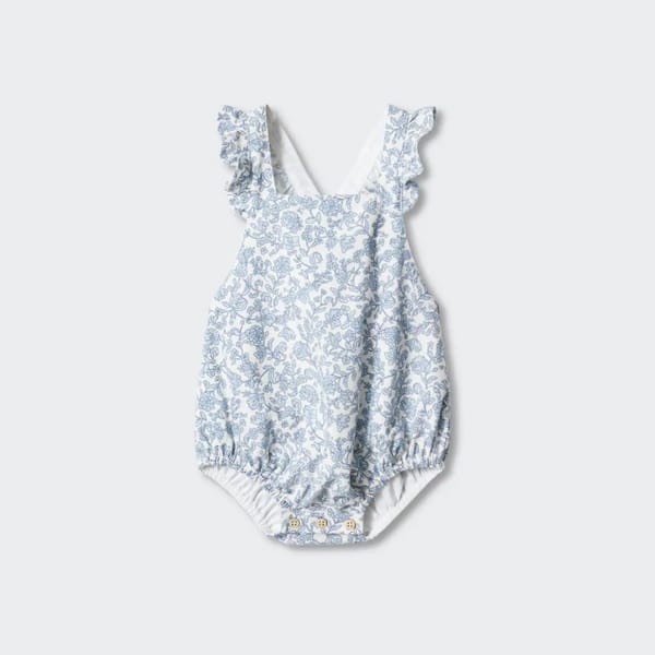 manngo Cotton floral romper