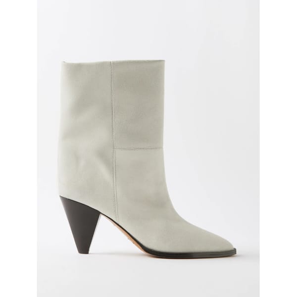 matchesfashion ISABEL MARANT Rouxa 80 suede ankle boots