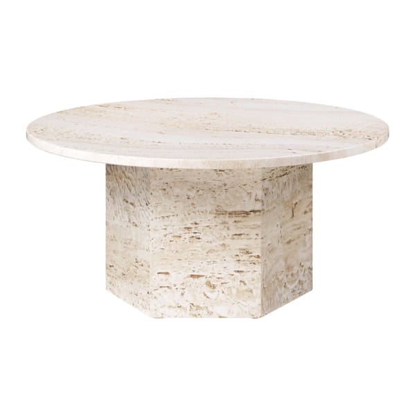 maven Gubi travertine coffee table