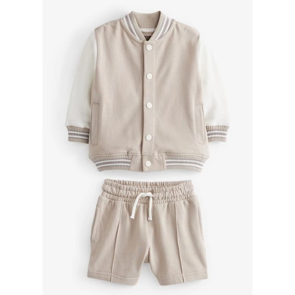 next Letterman Jacket and Short Set (3mths-7yrs)