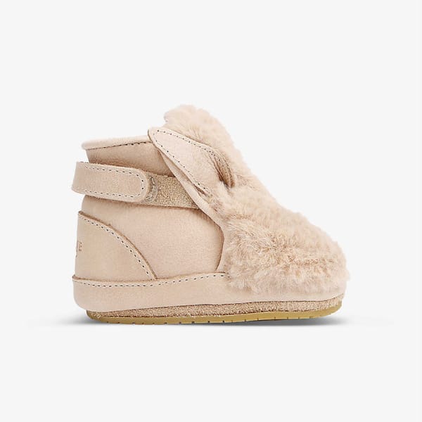 selfrdiges DONSJE Winter Bunny leather and faux-fur boots 0 months - 2 years
