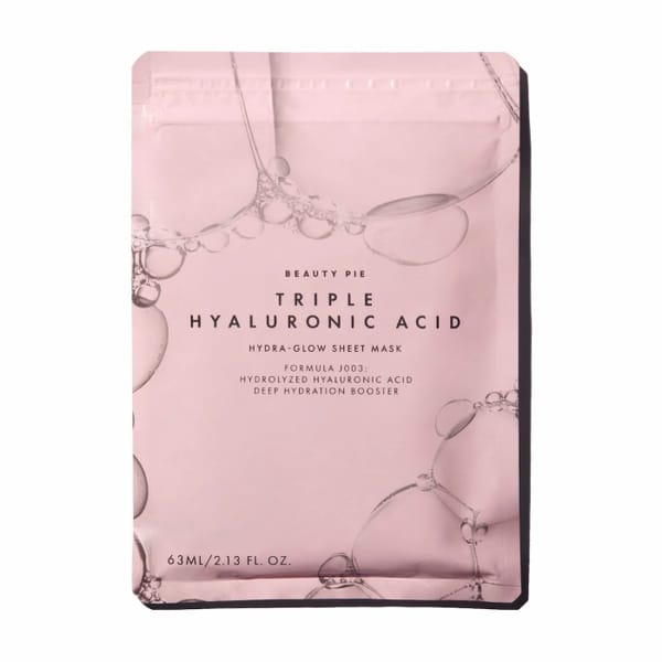 Beauty Pie Tripe Hyaluronic Acid Hydra Glow Sheet Mask best products for glowing skin
