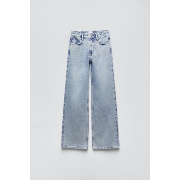 zara Z1975 MID-RISE STRAIGHT LONG-LENGTH JEANS