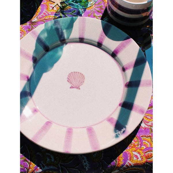 Dinner plates - anna and nina shell plate selfridges - dinner plates