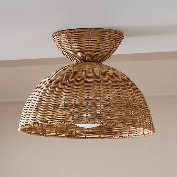 ceiling light anthropologie - rattan furniture