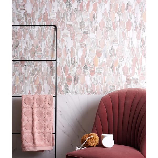 artisans of devizes Sumatra Flamingo Marble Mosaic Plume