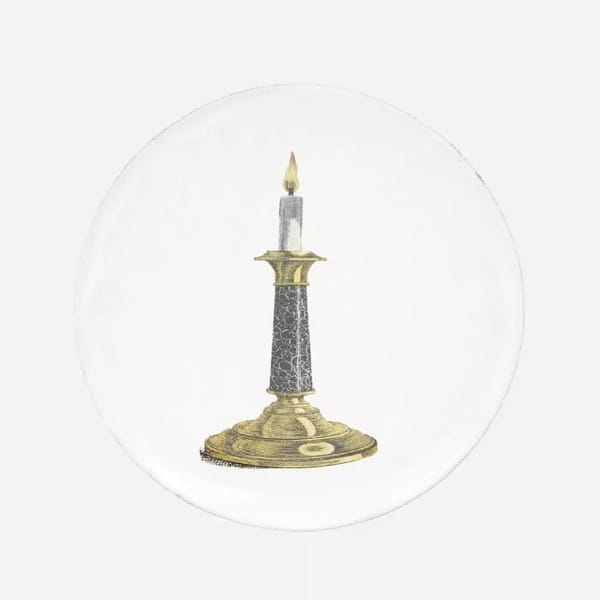 astier de villatte candlestick plate at liberty - dinner plates