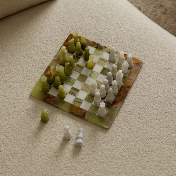 atelier 278 marble _ onyx chess set