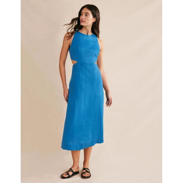 boden cut out linen dress - Cutout dresses