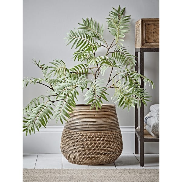 cox and cox rattan planter - rattan furniture