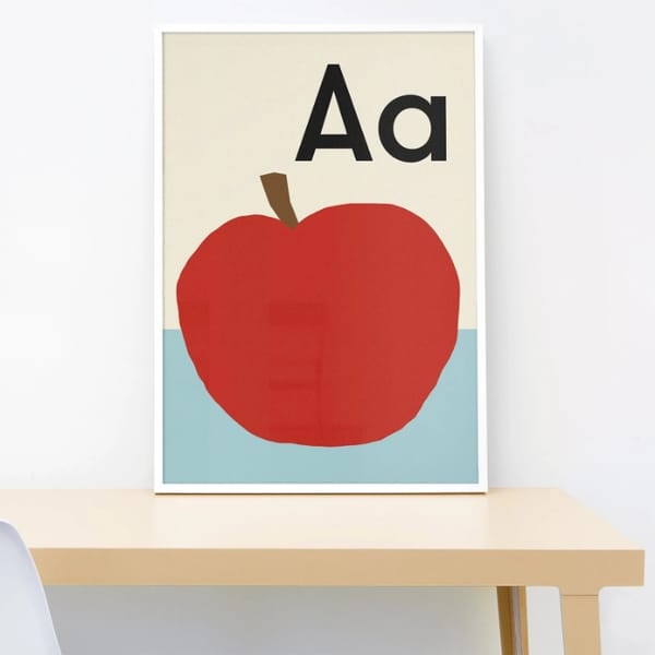 ETSY Apple Alphabet Print - newborn baby gifts