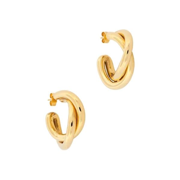 FINEMATTER - RUDDOCK - Rita twist earrings -chunky gold hoops