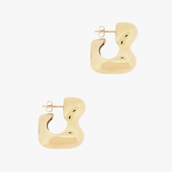 FINEMATTER AGMES - Bubble hoops -chunky gold hoops
