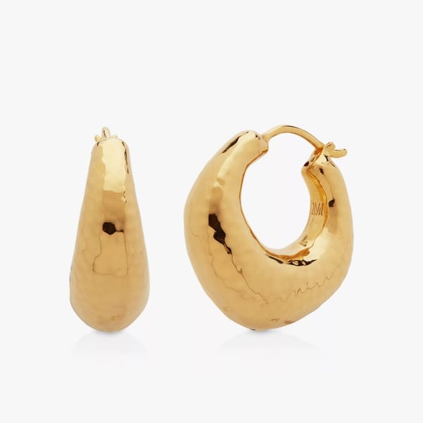 john lewis Monica Vinader Deia Chunky Hoop Earrings, Gold -chunky gold hoops