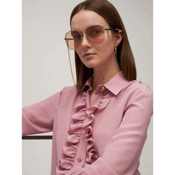 gucci cut out glasses luisa via roma - retro sunglasses