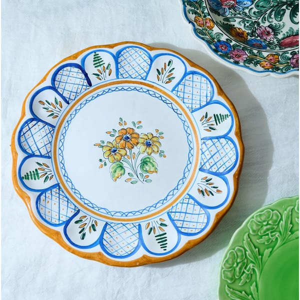 Hand Painted Vintage Mediterranean Plate by Peachie (£24) available on Narchie - dinner plates