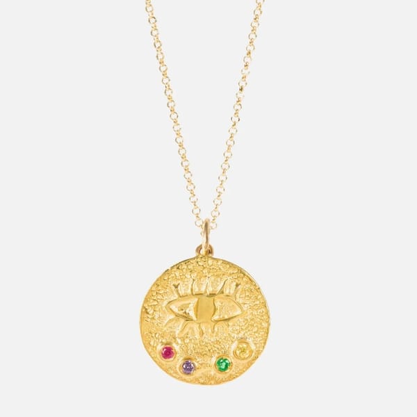 Hermina Athens Women's Kressida Small Pendant Multi - Grecian style