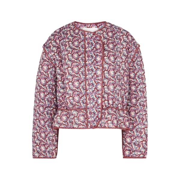 ISABEL MARANT ÉTOILE Gelio floral-print quilted cotton jacket - spring fashion 2023