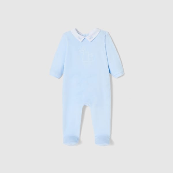 jacadi Baby boy bouclette velvet pyjamas - newborn baby gifts