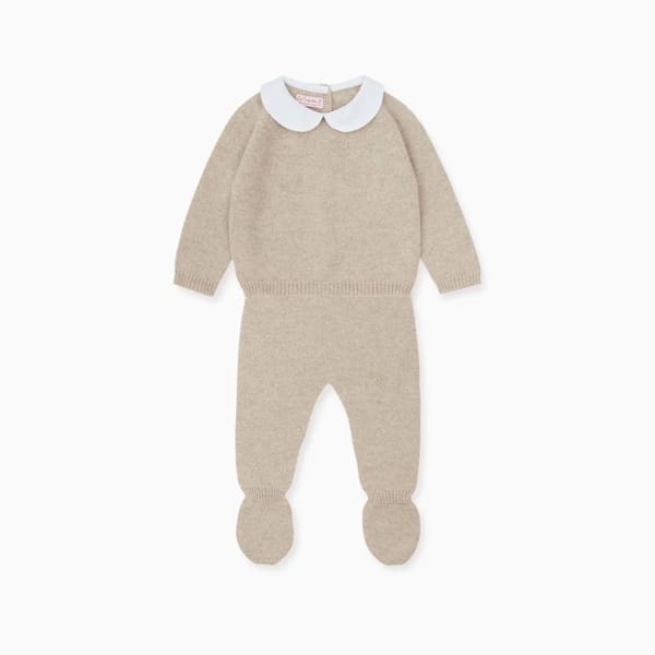 newborn baby gifts la coqueta Camel Maba Cashmere Set