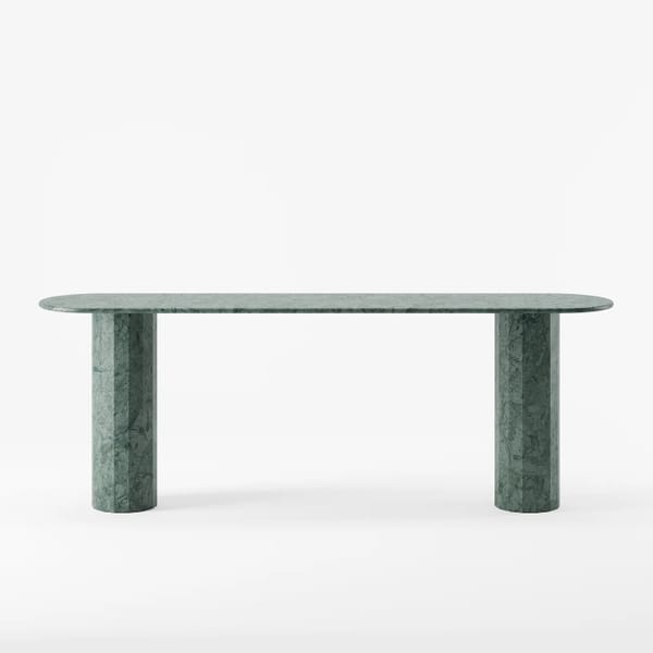 lemon furniture Ashby Console - Verde Guatemala Marble