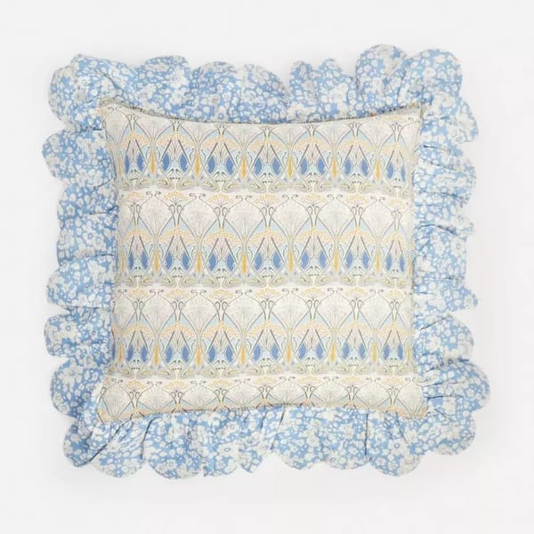 liberty - coco _ wolf - Ianthe Betsy Boo Breeze Scallop Frill Square Cushion - easy home update