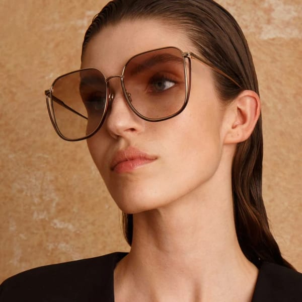 LINDA FARROW BETH- 16468-CAMRY - retro sunglasses