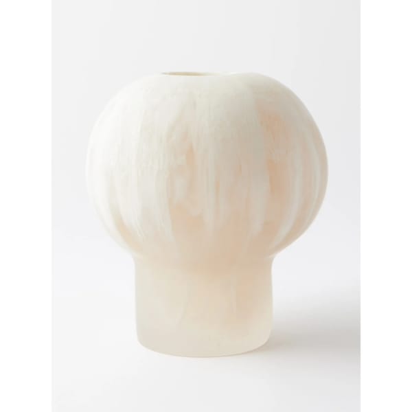 matchesfashion DINOSAUR DESIGNS Pearl medium marbled-resin vase £225