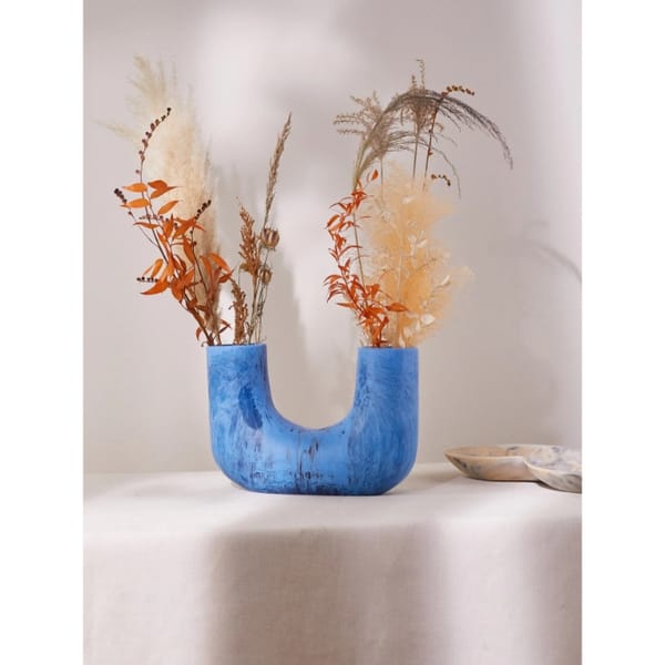matchesfashion DINOSAUR DESIGNS Wildflower large marbled-resin vase £355
