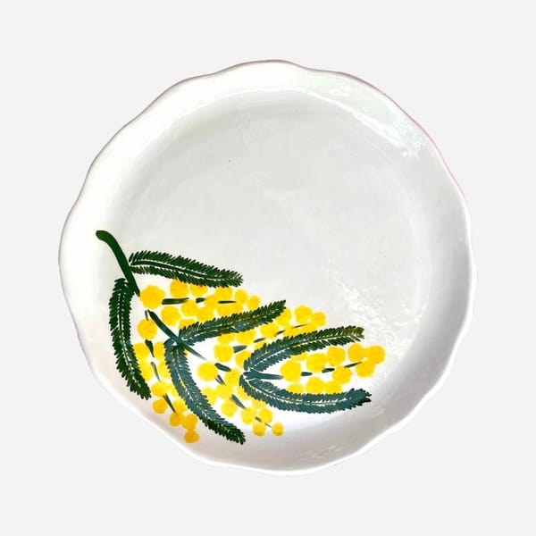 MINNIE-MAE STOTT Mimosa Plate glassette - dinner plates