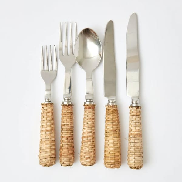 mrs alice Rattan Cutlery - rattan furniture