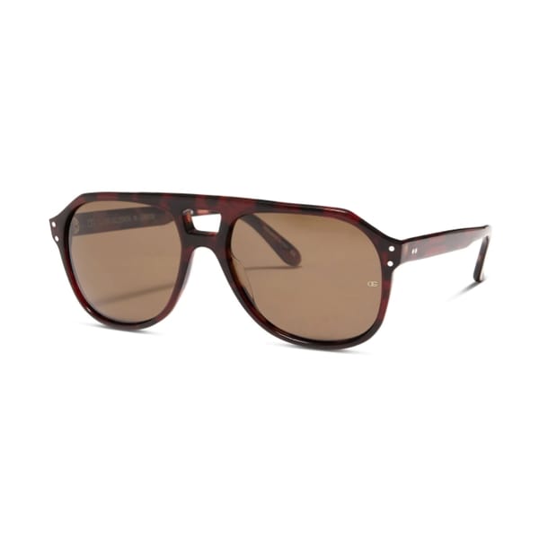 oliver goldsmith glyn-redleopard-side - retro sunglasses