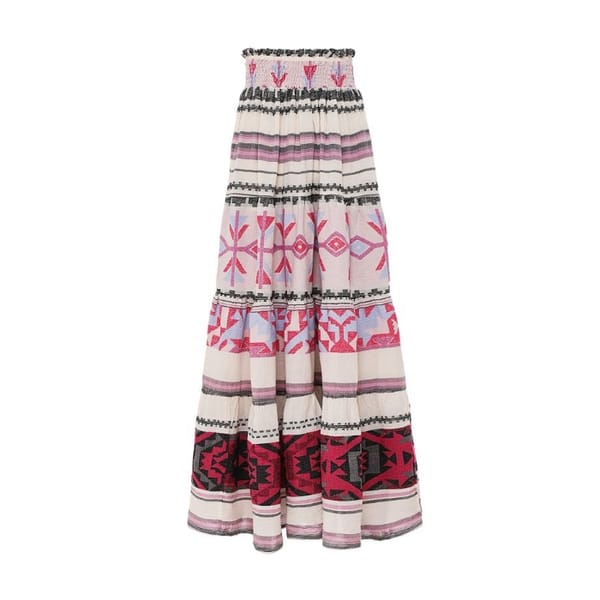 pearl and caviar maxi skirt - Grecian style