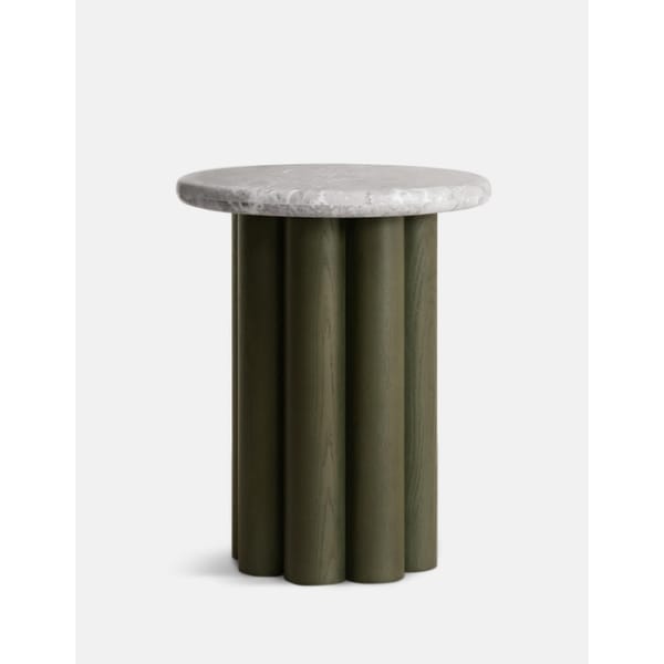 soho home Radcott Side Table, Norway Grey Marble