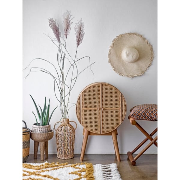 trouva lillian daph round cabinet - rattan furniture