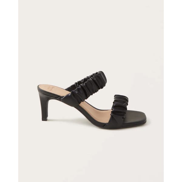 ABERCROMBIE & FITCH Scrunchie Heel Sandals,