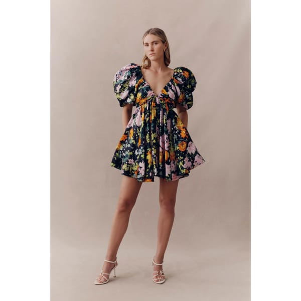 AJE, Gabrielle Plunge Mini Dress-australian fashion brands