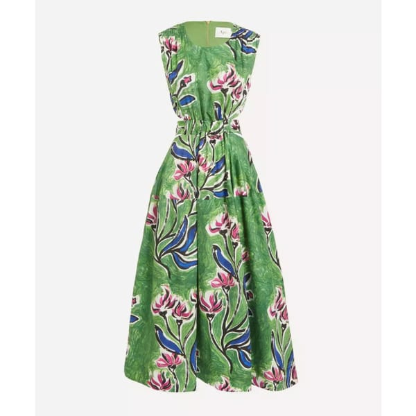 AJE Zorina Tie Midi-Dress